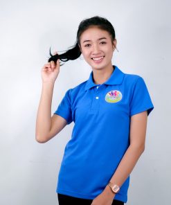 เสื้อโปโล สีฟ้าเข็ม
