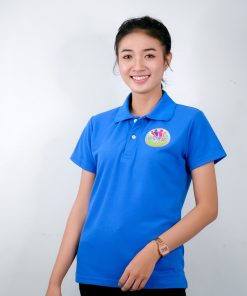 เสื้อโปโล สีฟ้าเข็ม