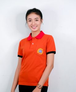 เสื้อโปโล สีส้มเข็ม