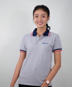 เสื้อโปโล สีเทา บริษัท เกรท อลูมินั่ม