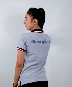 เสื้อโปโล สีเทา บริษัท เกรท อลูมินั่ม