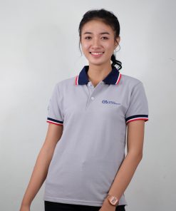เสื้อโปโล สีเทา บริษัท เกรท อลูมินั่ม