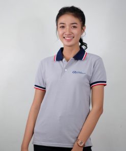 เสื้อโปโล สีเทา บริษัท เกรท อลูมินั่ม