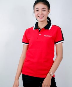 เสื้อโปโล สีแดง + สีดำ บริษัท เกรท อลูมินั่ม