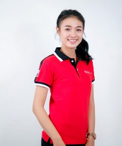 เสื้อโปโล สีแดง + สีดำ บริษัท เกรท อลูมินั่ม