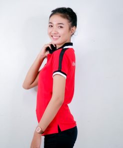 เสื้อโปโล สีแดง + สีดำ บริษัท เกรท อลูมินั่ม