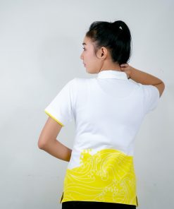 เสื้อโปโล ขาว + เหลือง
