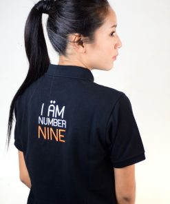 เสื้อโปโลหญิงสีดำ ปัก KAOPANWA