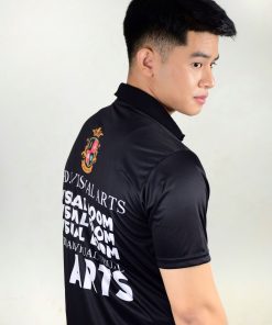 เสื้อโปโลสีดำ + พิมพ์ลาย ARTS