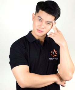 เสื้อโปโลสีดำ + สกรีน I AM NUMBER NINE