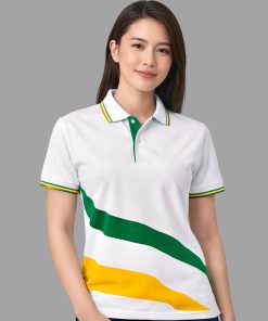 เสื้อโปโลสีขาว แขนยาว